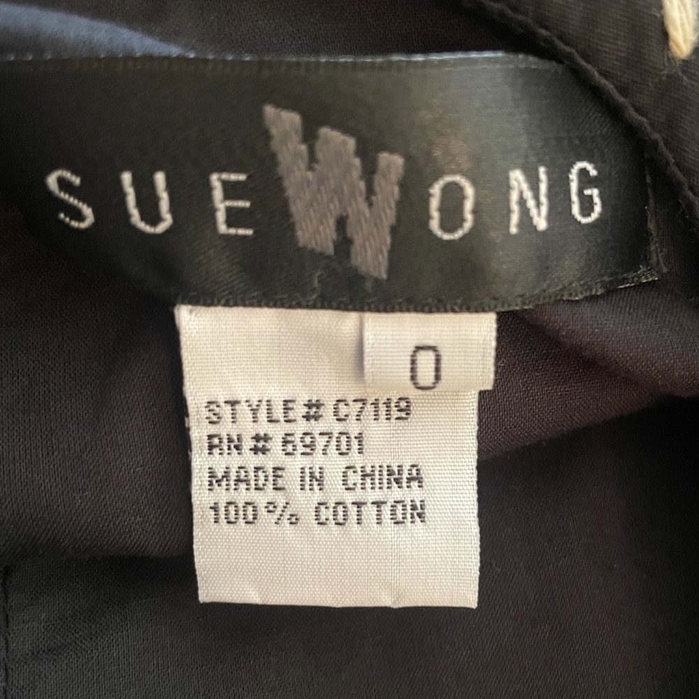 Sue Wong Vintage embroidered cotton sleeveless dress! - 2007 Fashion Show. RARE! - Picture 10 of 15